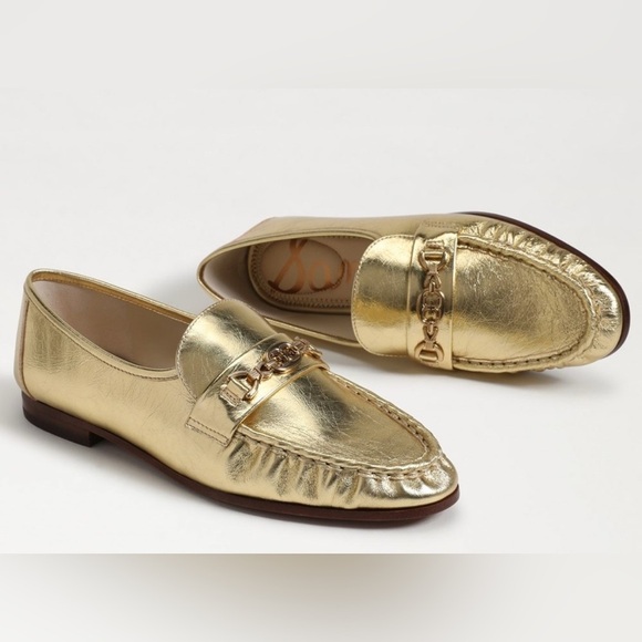 Sam Edelman Shoes - Sam Edelman Lucca Bit Loafer size 6 in Amber Gold Leather NIB